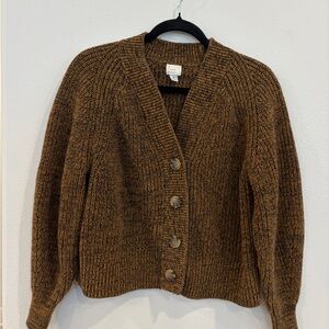 a new day Brown Button-Up Cardigan